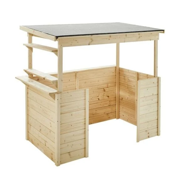 Houten Speelhuis Playa - 131 × 83 × H 118 Cm 4 Houten Speelhuis Playa - 131 × 83 × H 118 Cm - Afbeelding 2
