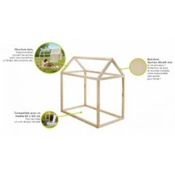 Houten Speelhuis Discover - 128 × 68 × H 122 Cm 7 Houten Speelhuis Discover - 128 × 68 × H 122 Cm -DCM Verkoopwinkel 1644922557 3 600