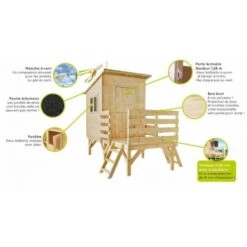 Houten Speelhuis Oakland - 187 × 261 × H 216 Cm 11 Houten Speelhuis Oakland - 187 × 261 × H 216 Cm -DCM Verkoopwinkel 1644926971 5 600