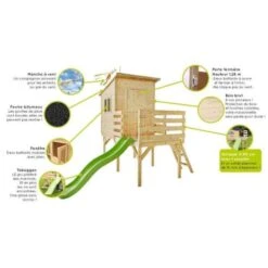 Houten Speelhuis Portland Met Glijbaan - 319 × 242 × H 246 Cm 11 Houten Speelhuis Portland Met Glijbaan - 319 × 242 × H 246 Cm -DCM Verkoopwinkel 1644936418 4 600
