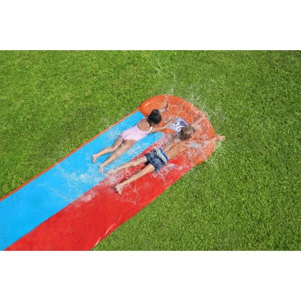 Bestway Tsunami Splash Ramp Dubbele Waterglijbaan - 488 Cm 3 Bestway Tsunami Splash Ramp Dubbele Waterglijbaan - 488 Cm