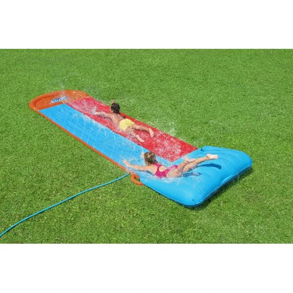 Bestway Tsunami Splash Ramp Dubbele Waterglijbaan - 488 Cm 4 Bestway Tsunami Splash Ramp Dubbele Waterglijbaan - 488 Cm - Afbeelding 2