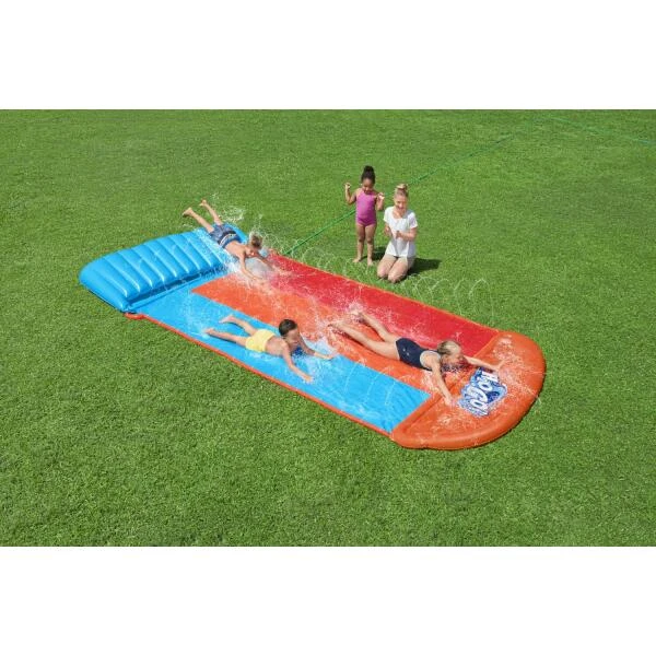 Bestway Tsunami Splash Ramp Triple Waterglijbaan - 488 Cm 3 Bestway Tsunami Splash Ramp Triple Waterglijbaan - 488 Cm