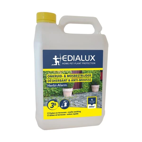 EDIALUX Herbi-alarm Paden En Terrassen - 5 Liter 4 EDIALUX Herbi-alarm Paden En Terrassen - 5 Liter - Afbeelding 2