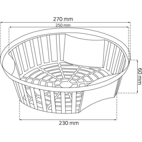 Bloembollenmand Stapelbaar 27 Cm 6 Bloembollenmand Stapelbaar 27 Cm - Afbeelding 4