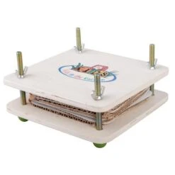 ESSCHERT DESIGN Pers In Hout - Bloemen En Bladeren Drogen