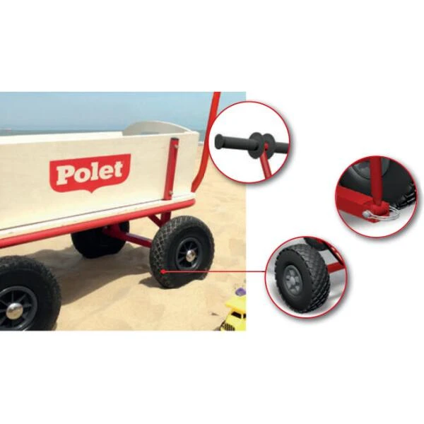 Bolderwagen Polet - Hout 4 Bolderwagen Polet - Hout - Afbeelding 2