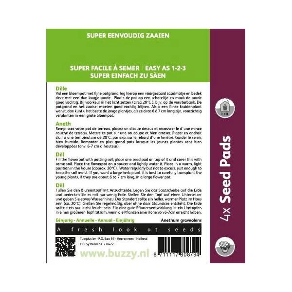 Dille Dukat - 4 Zaadpads 4 Dille Dukat - 4 Zaadpads - Afbeelding 2