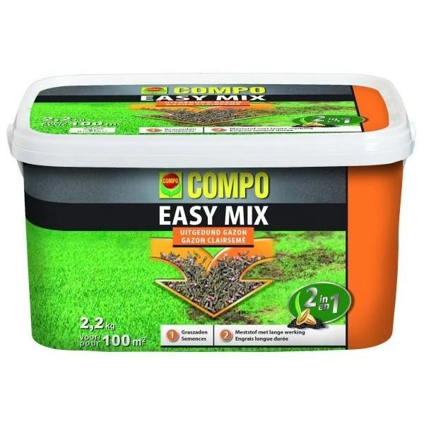Compo Gazonherstel Easy Mix Voor 100m² 3 Compo Gazonherstel Easy Mix Voor 100m²