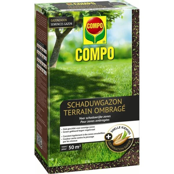 Compo Gazonzaad Schaduwgazon 1 Kg - 50 M² 3 Compo Gazonzaad Schaduwgazon 1 Kg - 50 M²