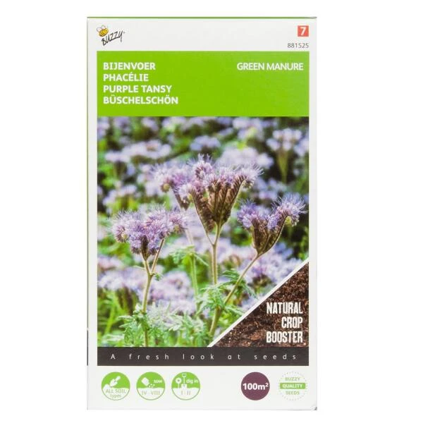 Groenbemester Phacelia 100 G - 100 M² 3 Groenbemester Phacelia 100 G - 100 M²