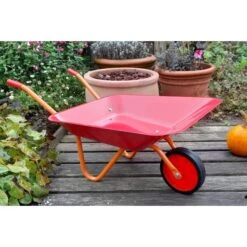Kinderkruiwagen Metaal Rood