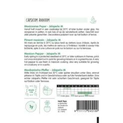 Mexicaanse Peper Jalapeño - Capsicum Annuum 5 Mexicaanse Peper Jalapeño - Capsicum Annuum -DCM Verkoopwinkel mexicaanse peper jalapeo capsicum annuum 1646840353 893 600