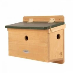 Mussennestkast 3-delig Met Groen Dak -DCM Verkoopwinkel mussen nestkast voor 3 koppels 1484053073 4 600