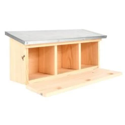 ESSCHERT DESIGN Nestkast Mussen 3-delig - Horizontaal 8 ESSCHERT DESIGN Nestkast Mussen 3-delig - Horizontaal -DCM Verkoopwinkel mussenkast 3 kamers 1576161055 3 600