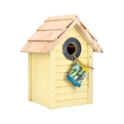 Vogelhuisje Koolmees Beachhut Bonaire - Geel