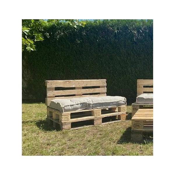 Palletkussen Beige 80 × 120 Cm 4 Palletkussen Beige 80 × 120 Cm - Afbeelding 2
