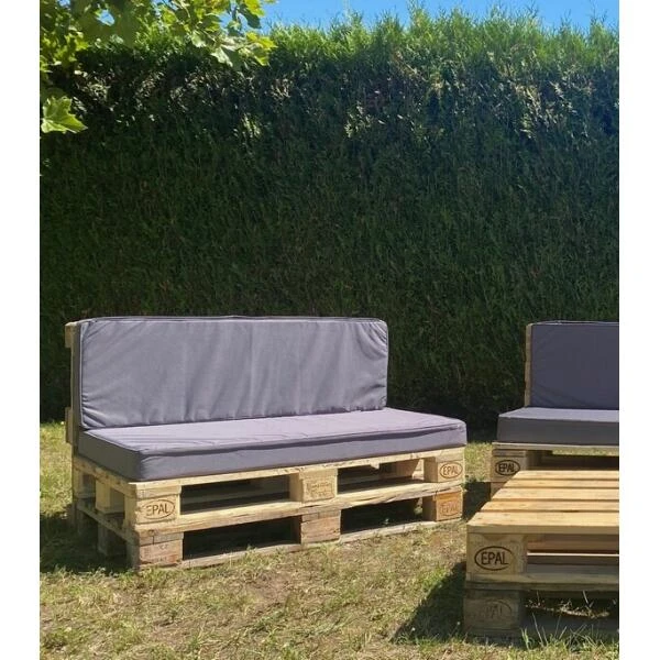 Palletkussens Marmerprint 80 × 120 Cm - Set Van 2 Stuks 4 Palletkussens Marmerprint 80 × 120 Cm - Set Van 2 Stuks - Afbeelding 2