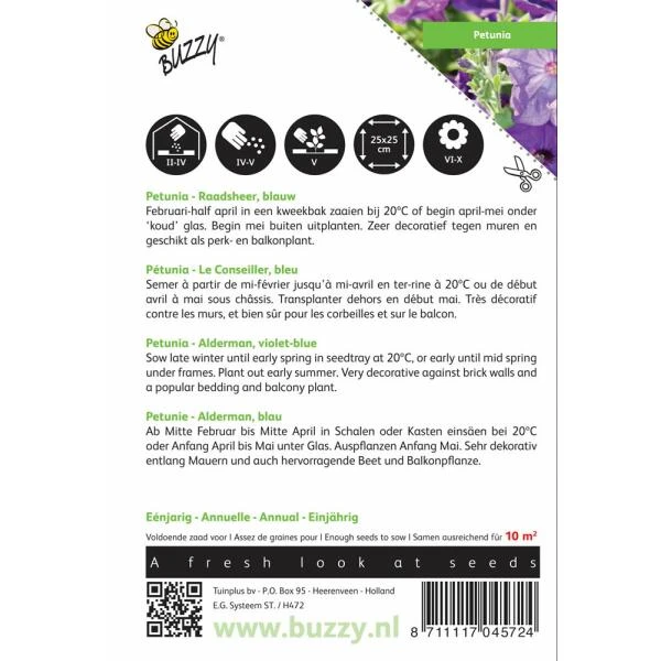 Petunia Raadsheer - Petunia Nana Compacta 4 Petunia Raadsheer - Petunia Nana Compacta - Afbeelding 2