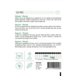 Pofmaïs/Popcorn Plomyk, Type Peppi - Zea Mays -DCM Verkoopwinkel pofmas simona f1 zea mays 1646840353 887 600