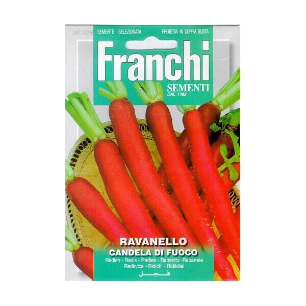 Ravenello Candela Di Fuoco - Radijs Wortelvormig 3 Ravenello Candela Di Fuoco - Radijs Wortelvormig