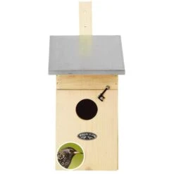 ESSCHERT DESIGN Nestkast Spreeuw Met Zinken Dak