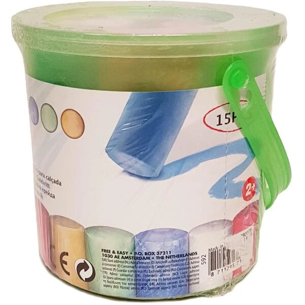 Stoepkrijt Emmer 15 Stuks 6 Stoepkrijt Emmer 15 Stuks - Afbeelding 4