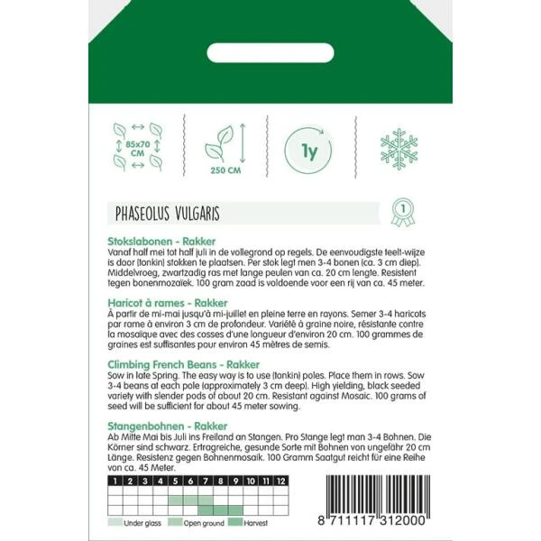 Stokslabonen Rakker 100 G 4 Stokslabonen Rakker 100 G - Afbeelding 2