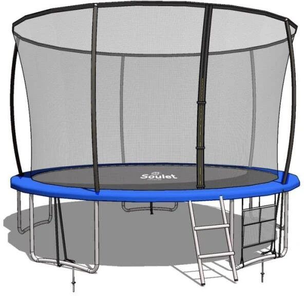 Trampoline Met Veiligheidsnet L - Ø 366 Cm 3 Trampoline Met Veiligheidsnet L - Ø 366 Cm