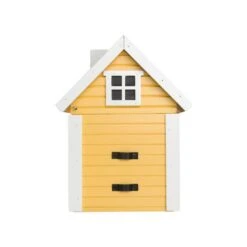 Nestkast + Voederhuis - Multiholk Yellow Cottage -DCM Verkoopwinkel vogelhuis voederhuis geel 1672133374 2 600
