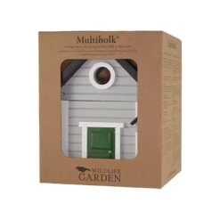 Nestkast + Voederhuis - Multiholk Grey Cottage -DCM Verkoopwinkel vogelhuis voederhuis grijs 1672145928 1 600