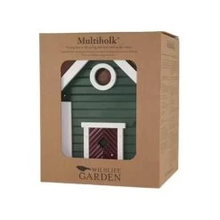 Nestkast + Voederhuis - Multiholk Green Cottage -DCM Verkoopwinkel vogelhuis voederhuis groen 1672144539 3 600