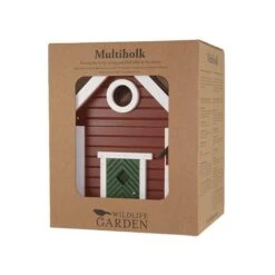 Nestkast + Voederhuis - Multiholk Red Cottage -DCM Verkoopwinkel vogelhuis voederhuis rood 1672133566 4 600